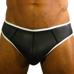 Rude Rider Jockstrap Néoprène Noir-Blanc